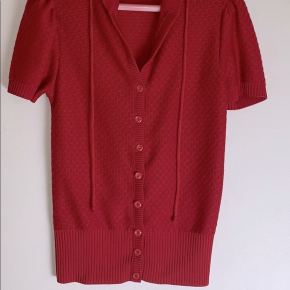 Vintage Givenchy skirt / sweater set RED small xs - Picture 12 of 16